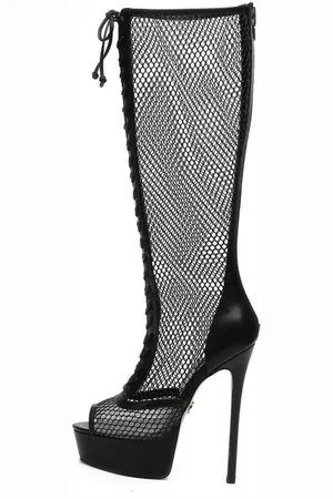 Giaro [D2C] MESHA BLACK MESH Stiefel - Verkäufer: schuhplus - Schuhe in Übergrößen