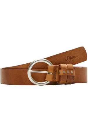 QS by s.Oliver Ledergürtel Damen Leder Gürtel Belt Frauen Ledergürtel 2103442-8750 - Verkäufer: Bilvary