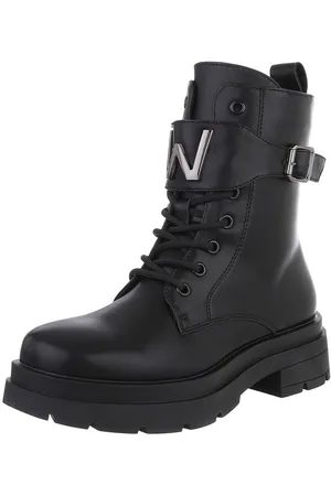 Ital-Design Damen Schnürschuhe Freizeit Schnürstiefelette (88460356) Blockabsatz Stiefeletten in - Verkäufer: