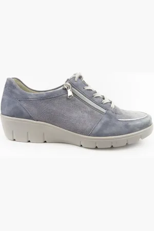 Semler Judith aqua/silber 30mm H Schnürschuh Schuhhaus Otto Cronauer