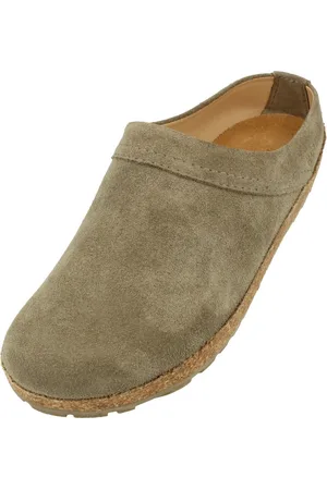 Haflinger Malmö Lederclog Unisex mit Korkfußbett und Gummisohle Hausschuh - Verkäufer: Natural Slipper