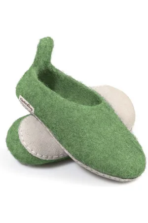 naturling Kinder Filz Hausschuhe Hüttenschuhe (für Mädchen & Jungen) mit Anziehlasche und Ledersohle - Verkäufer: C2M COMMERCE