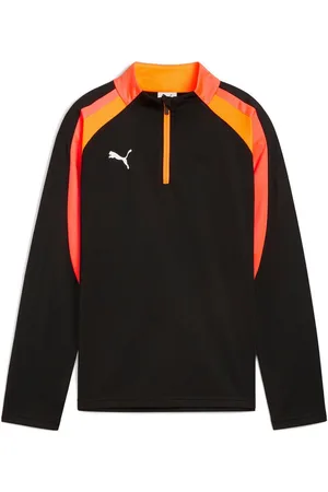 PUMA Sweatshirt IndividualLIGA 1/4 Zip Top Jr BLACK-HEAT FIRE - Verkäufer: Sport Hübner