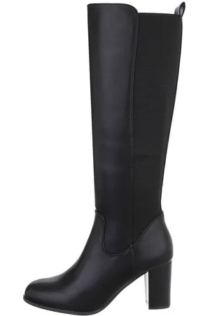 Ital-Design Damen Elegant High-Heel-Stiefel (85081017) Blockabsatz High-Heel Stiefel in - Verkäufer: