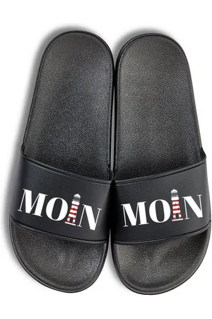 Youth Designz Moin Leuchtturm Unisex Badelatschen Flip Flops Badeschuh mit lustigen Logo für Damen und Herren - Verkäufer: EmDa Trading GmbH