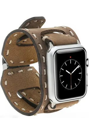 Burkley Smartwatch-Armband Exklusives Vintage Lederarmband, Handmade Stil 02 - Verkäufer: