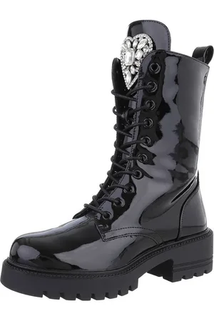 Ital-Design Damen Schnürschuhe Freizeit Schnürstiefelette (87214566) Blockabsatz Plateaustiefeletten in - Verkäufer: