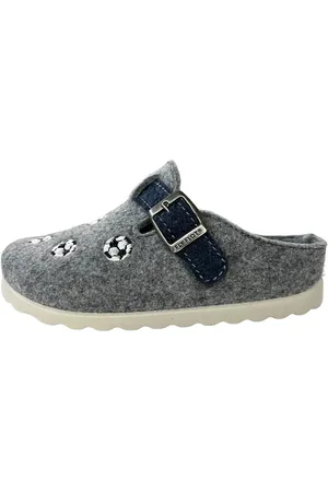 Fly flot Jungen Filz Pantoffel 200000-09 grey Hausschuh - Verkäufer: DerSchuhhaendler