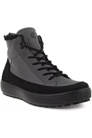 Ecco Soft 7 Tred Boots Stiefel Herren Leder Schnürstiefel Grau 450444 53779 Stiefel Wasserdicht - Verkäufer: outlet5de