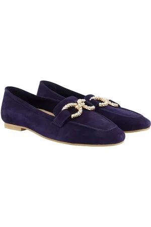 Ulla Popken Leder-Ballerinas Veloursleder Wechselfußbett Mokassin - Verkäufer: Popken Fashion Group