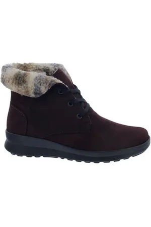 Berkemann Felisa Bootie, weinrot, Nubukleder, Schurwollfutter, Wechsel Schnürstiefel - Verkäufer: Schuhhaus Wilhelm Vormbrock