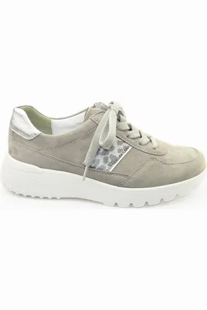 Semler Samtchev./Met. silber gra Sneaker Schuhhaus Otto Cronauer
