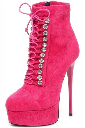 Giaro [D2C] DAISIE FUCHSIA VELOUR Stiefelette - Verkäufer: schuhplus - Schuhe in Übergrößen