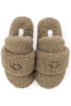 Lara Lauren Warme Kuschelslipper Plüsch Hausschuhe gemütliche Pantoletten mit Smiley-Stitching - Verkäufer: Lililove Geschenkset