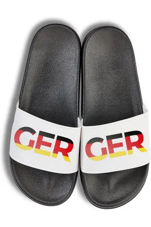 Youth Designz Deutschland EM 2024 Unisex Badelatschen Flip Flops Badeschuh mit modischem Fußball Design für Herren & Damen - Verkäufer: EmDa Trading GmbH