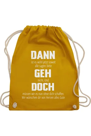 Shirtracer Turnbeutel Dann geh doch, Berufswechsel Geschenkidee, Glückwünsche für neuen Jo, Kollegen Kollegin - Verkäufer: