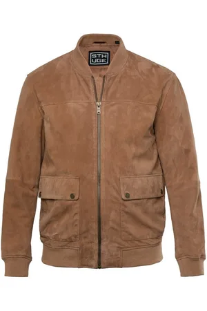 STHUGE Lederjacke Lederblouson Ziegenveloursleder bis 7 XL - Verkäufer: Popken Fashion Group