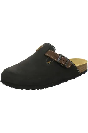 Afs 390020 Clogs Pantolette für Herren aus Leder mit Fußbett, Hausschuhe Made in Germany - Verkäufer: