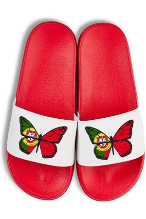 Youth Designz Portugal EM 2024 Unisex Badelatschen Flip Flops Badeschuh mit modischem Fußball Logo für Herren & Damen - Verkäufer: EmDa Trading GmbH