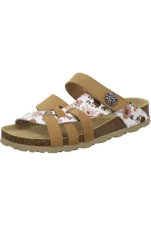 Afs 212075 Kralle Pantolette für Damen mit Fußbett, bequeme Sandalen aus Leder - Verkäufer: