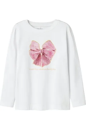 NAME IT Langarmshirt Weiches Langarmshirt Regular Longsleeve mit Glitzer Print (1-tlg) NMFROSALIND LS TOP - Verkäufer: ARIZONAS