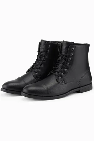 Ombre Clothing Herren Schnürstiefel aus Ökoleder Schnürstiefel - Verkäufer: