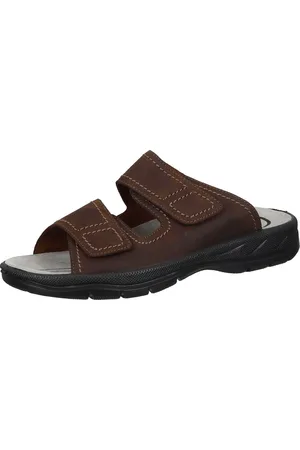 Comfortabel Sandaletten Pantolette aus echtem Fettleder - Verkäufer: PS shoe fashion GmbH