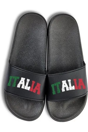 Youth Designz Italien EM 2024 Unisex Badelatschen Flip Flops Badeschuh mit modischem Fußball Logo für Herren & Damen - Verkäufer: EmDa Trading GmbH