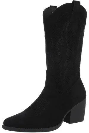 Ital-Design Damen Cowboyboots Western Westernstiefel (88671678) Blockabsatz Stiefel in - Verkäufer: