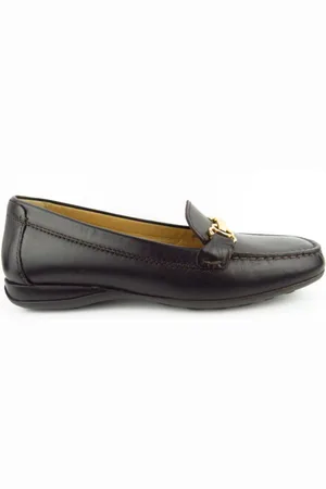 Geox Leder coffee Slipper Schuhhaus Otto Cronauer