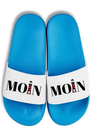 Youth Designz Moin Leuchtturm Unisex Badelatschen Flip Flops Badeschuh mit lustigen Logo für Damen und Herren - Verkäufer: EmDa Trading GmbH