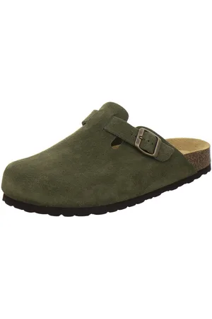 Afs 390088 Clogs Pantolette für Herren aus Leder mit Fußbett, Hausschuhe Made in Germany - Verkäufer:
