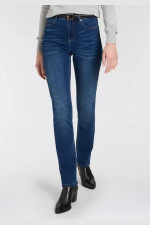 ARIZONA Gerade Jeans Ultra-Stretch normale Passform, Comfort Fit, Used-Look-Waschung