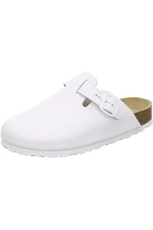 Afs 290010 Clogs Pantolette für Damen aus Leder mit Fußbett, Hausschuhe Made in Germany - Verkäufer: