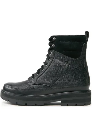 Clarks Schnürstiefeletten PragueStyle K. 261749006 Black Leather Schnürstiefel - Verkäufer: Modivo_de