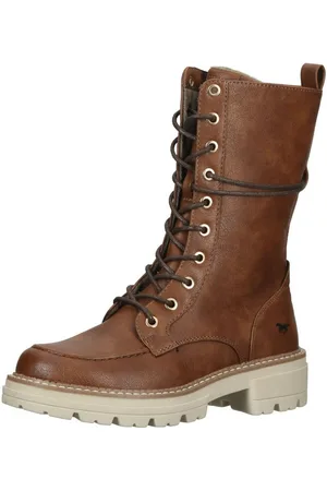 Mustang Stiefel Lederimitat/Textil Schnürstiefel - Verkäufer: S4S Commerce