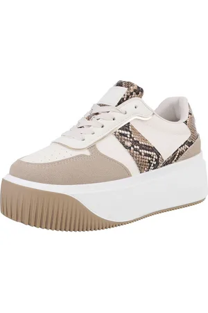 Ital-Design Damen Low-Top Freizeit Sneaker (88671474) Keilabsatz/Wedge Sneakers Low in Beige - Verkäufer: