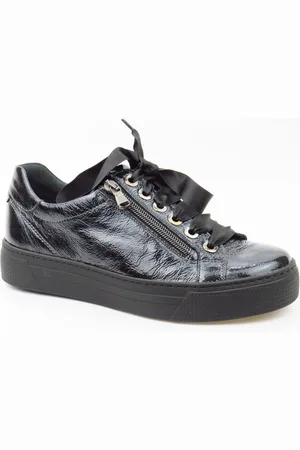 Semler Knautschlack /schw. Sneaker Schuhhaus Otto Cronauer
