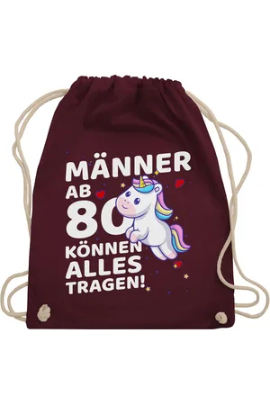Shirtracer Turnbeutel Süßes Einhorn Männer ab 80 können alles tragen I Achtzigster Geburtsta, 80. Geburtstag - Verkäufer: