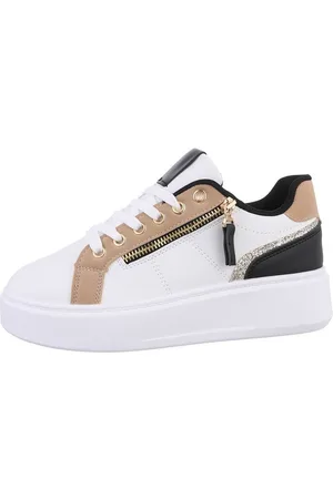 Ital-Design Damen Low-Top Freizeit Sneaker (86016606) Keilabsatz/Wedge Sneakers Low in Weiß - Verkäufer: