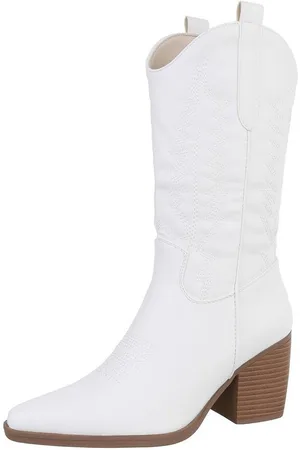 Ital-Design Damen Cowboyboots Western Westernstiefel (87379007) Blockabsatz Stiefel in - Verkäufer: