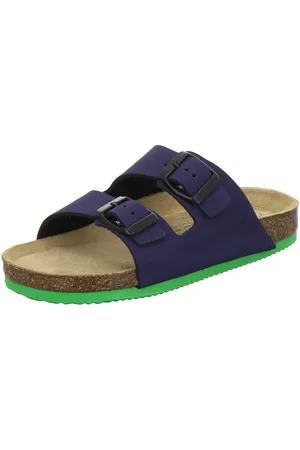Afs 110047 Zweischnaller Pantolette für Jungen mit Fußbett, bequeme Sandalen aus Leder - Verkäufer: