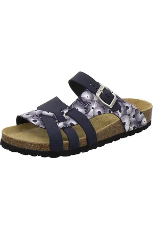 Afs 212240 Kralle Pantolette für Damen mit Fußbett, bequeme Sandalen aus Leder - Verkäufer: