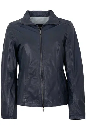 Jilani Lederjacke Kaja - Damen Lederjacke Lammnappa navy - Verkäufer: Lederjacken24