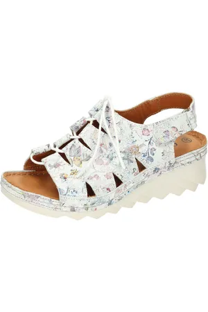 Comfortabel Sandaletten Keilsandalette aus echtem Leder - Verkäufer: PS shoe fashion GmbH