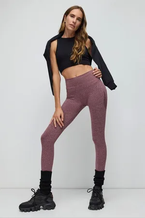No Matter What Apparel Leggings Dunkelrosa Hohe Taille Stretch Stoff Nahtlose Sport Leggings - Verkäufer: MegaMerchant