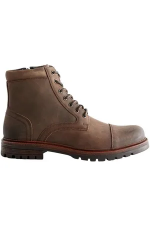 Next Lederstiefel mit Zehenkappe Schnürstiefelette (1-tlg) - Verkäufer: Germany GmbH