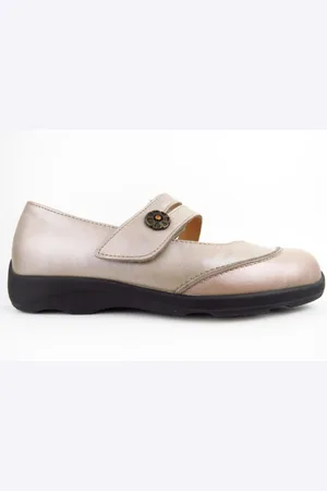 Finn Vivero- Met. taupe Ballerina Schuhhaus Otto Cronauer
