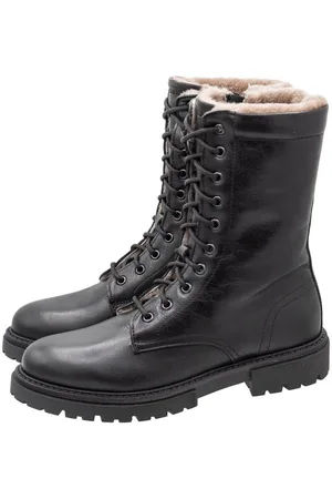Dianetti Stiefel Boots Mädchen Teens 10010 Schnürboots Lammfell Schnürstiefelette - Verkäufer: Alex und Elis Kinderschuhe