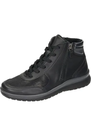 Comfortabel Stiefeletten Schnürstiefelette aus Stretch Material - Verkäufer: PS shoe fashion GmbH